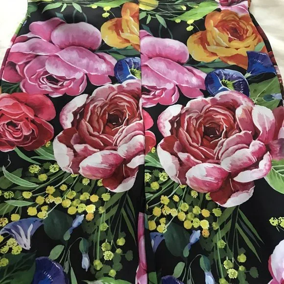 DOLCE&GABBANA Floral high-rise stirrup leggings